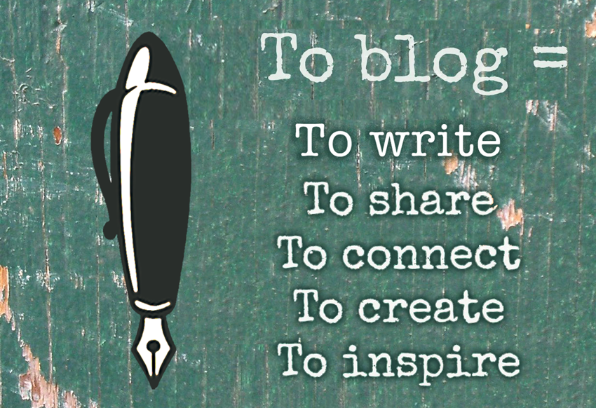 blogging pen logo